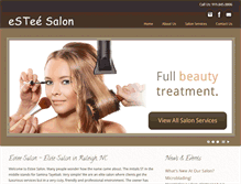 Tablet Screenshot of esteesalon.com